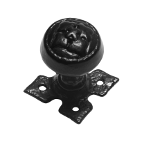 KP1207 knopkruk 53mm op rozet 60x60mm draaibaar