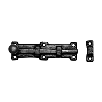 KP1155 deurschuif met knop 254x54mm smeedijzer