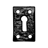KP1502 sleutelrozet 46x30mm smeedijzer zwart