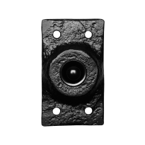 KP4748 deurbel landelijk rechthoekig 45x78 mm smeedijzer zwart