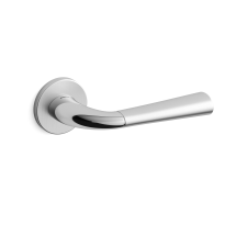 S101L Start deurkruk op rozet linkswijzend, satinchrome/chrome