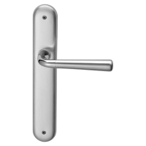 S90 Special deurkruk op langschild PC72, chrome/satinchrome