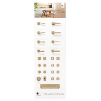 Wanddisplay Mandelli1953 messing getrommeld