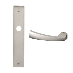 1130L Mitos deurkruk op schild PC55 linkswijzend, mat nikkel