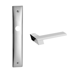 1370 Jet deurkruk op schild WC72/8, chroom