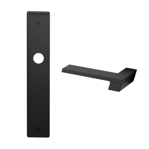 1370L Jet deurkruk op schild PC85 linkswijzend, mat zwart