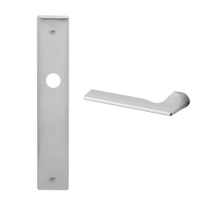 1460L Kiri deurkruk op schild BB72 linkswijzend, satinchrome