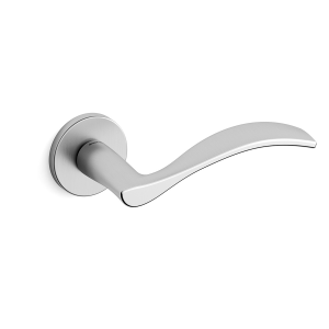 711 Zen deurkruk op rozet, satinchrome/chrome 