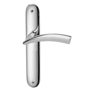 770 Nadir deurkruk op schild BB72, chroom