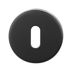 BLA901-R1 zwart egaal sleutelrozet rond 53x10mm