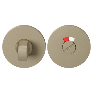 GPF0903VRA4 Champagne Blend toiletgarnituur rond 53x6mm stift 8mm met rood/wit indicator