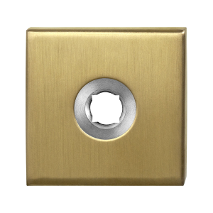 GPF1100.02P4R rozet 50x50x8mm PVD mat messing rechtsdraaiend