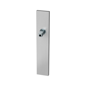 GPF1100.25.400 langschild rechthoekig blind RVS geborsteld met vastgelaste knopvastzetter
