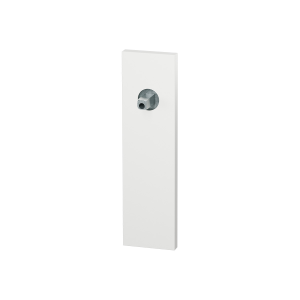 GPF1115.62 kortschild rechthoekig wit met vastgelaste knopvastzetter