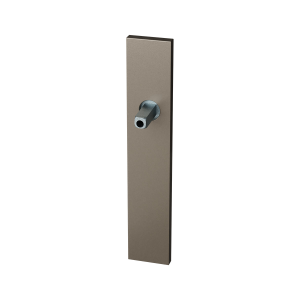 GPF1125.A3.442 langschild rechthoekig PC72 Mocca blend met vastgelaste knopvastzetter