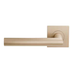 L-haaks model 19mm Deurkruk op Rozet Sand Linkswijzend