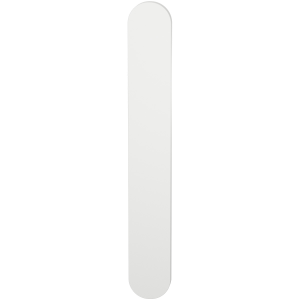 GPF1270.62L/R langschild XL afgerond BB72 zonder krukgat links-/ rechtsdraaiend wit