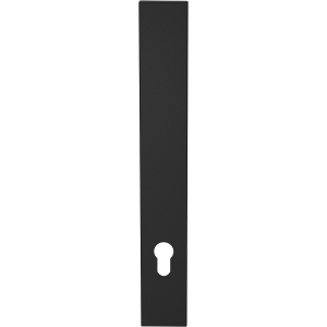 GPF1275.61L/R langschild XL rechthoekig PC92 zonder krukgat links-/ rechtsdraaiend zwart