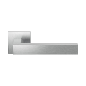 GPF1304.09-02 Tapu deurkruk op vierkante rozet RVS, 50x8mm