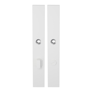GPF8100.85 langschild XL rechthoekig WC72/8 grote knop wit