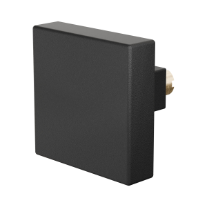 GPF8858.61 zwart vierkante knop 60x60x16mm t.b.v. veiligheidsschilden vast incl. wisselstift