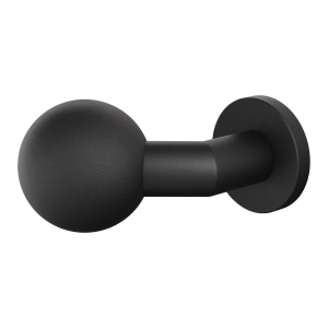 GPF9853.61-00 Zwart verkropte kogelknop S5 55mm op ronde rozet