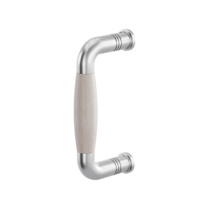 Ika deurgreep jaren 30 RVS geborsteld met eiken whitewash 130x60mm