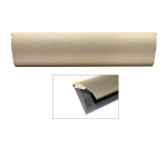 Cubic Colors briefplaat binnen met kunststof houder en luxe RVS klep in finish Champagne blend