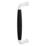 Deurgreep jaren 30 Ika wit met ebbenhout 207x63mm