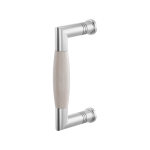 Deurgreep ton model Ika RVS geborsteld met eiken whitewash 130x60mm