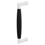 Deurgreep ton model Ika wit met ebbenhout 207x63mm