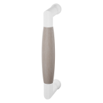 Deurgreep ton model Ika wit met eiken whitewash