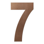 GPF Bronze blend huisnummer 7 XXL, 400 mm