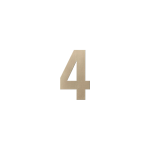 GPF Champagne blend huisnummer 4, 150 mm