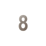GPF Mocca blend huisnummer 8, 150 mm