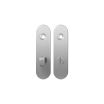 GPF1100.10 kortschild afgerond WC63/8 normale knop RVS geborsteld