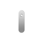 GPF1100.10L kortschild afgerond blind linksdraaiend RVS geborsteld