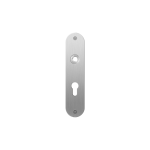 GPF1100.12L/R plaatschild afgerond PC55 links-/ rechtsdraaiend RVS geborsteld