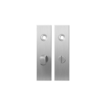 GPF1100.15 kortschild rechthoekig WC55/8 normale knop RVS geborsteld
