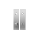GPF1100.15 kortschild rechthoekig WC72/8 normale knop RVS geborsteld