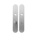GPF1100.20 langschild afgerond WC63/8 grote knop RVS geborsteld