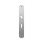 GPF1100.22L/R plaatschild afgerond BB56 links-/ rechtsdraaiend RVS geborsteld