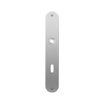 GPF1100.22L/R plaatschild afgerond BB72 links-/ rechtsdraaiend RVS geborsteld