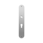 GPF1100.22L/R plaatschild afgerond PC55 links-/ rechtsdraaiend RVS geborsteld