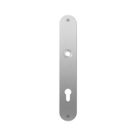 GPF1100.22L/R plaatschild afgerond PC85 links-/ rechtsdraaiend RVS geborsteld