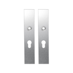 GPF1100.25 langschild rechthoekig PC55 RVS geborsteld