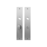 GPF1100.26 plaatschild rechthoekig WC55/8 grote knop RVS geborsteld