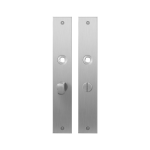 GPF1100.27 plaatschild rechthoekig WC55/8 normale knop RVS geborsteld