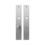 GPF1100.27 plaatschild rechthoekig WC63/8 grote knop RVS geborsteld