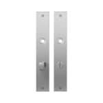 GPF1100.27 plaatschild rechthoekig WC72/8 normale knop RVS geborsteld